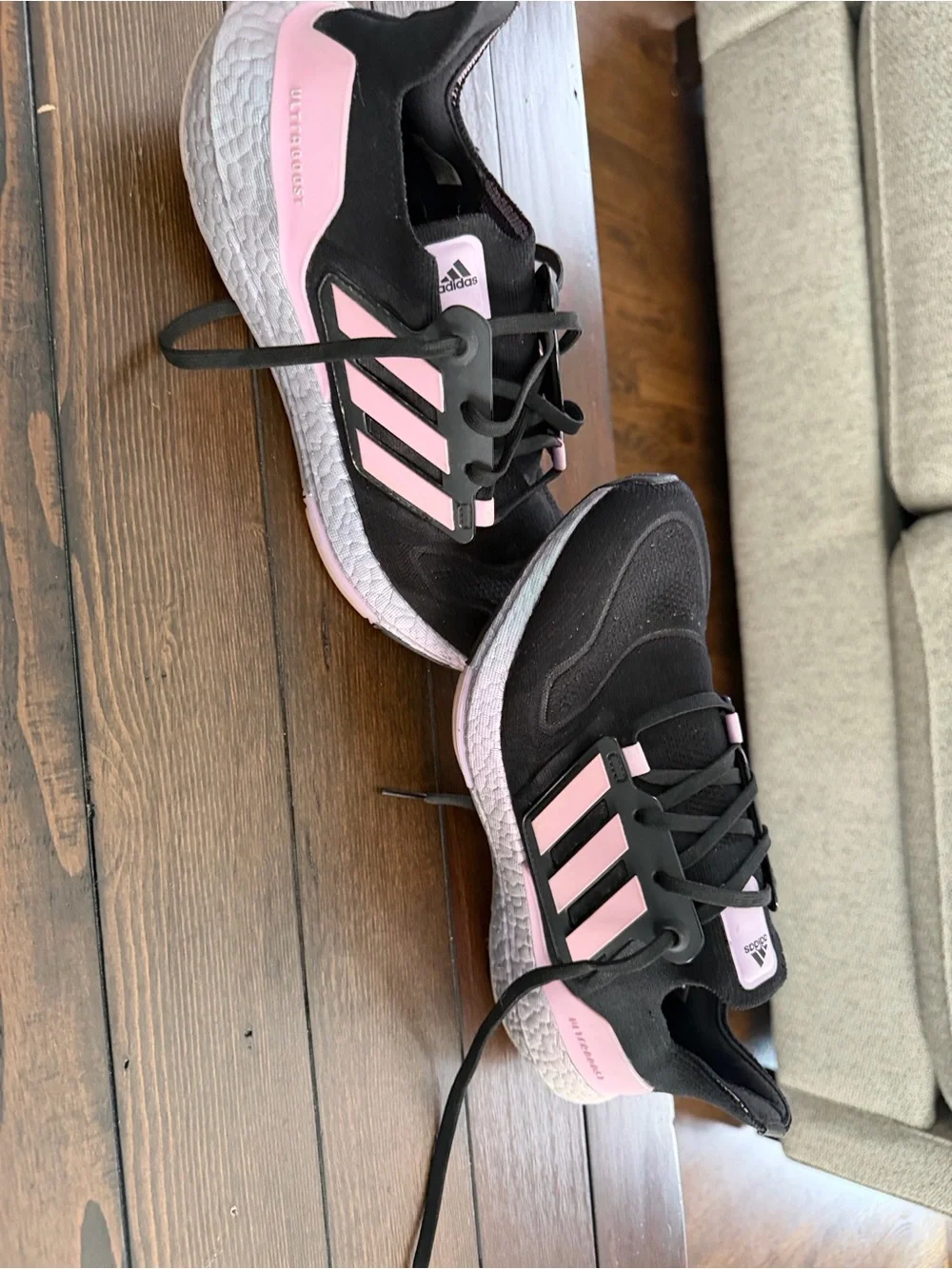 Adidas Ultra Boost Women’s Size 11 Sneakers Black And Purple